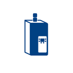 Symbol für Hochfrequenzladen - Blei-Batterien