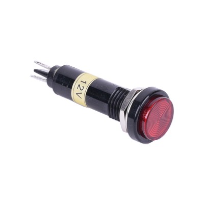 LED Signalleuchte rund, rot 12 V